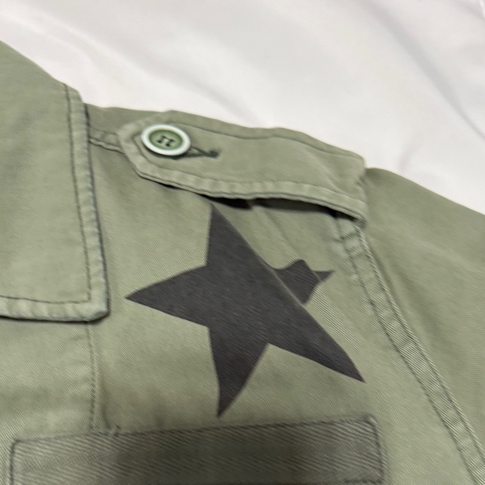 pistola olive green star-print utility jacket - Picture 5 of 6